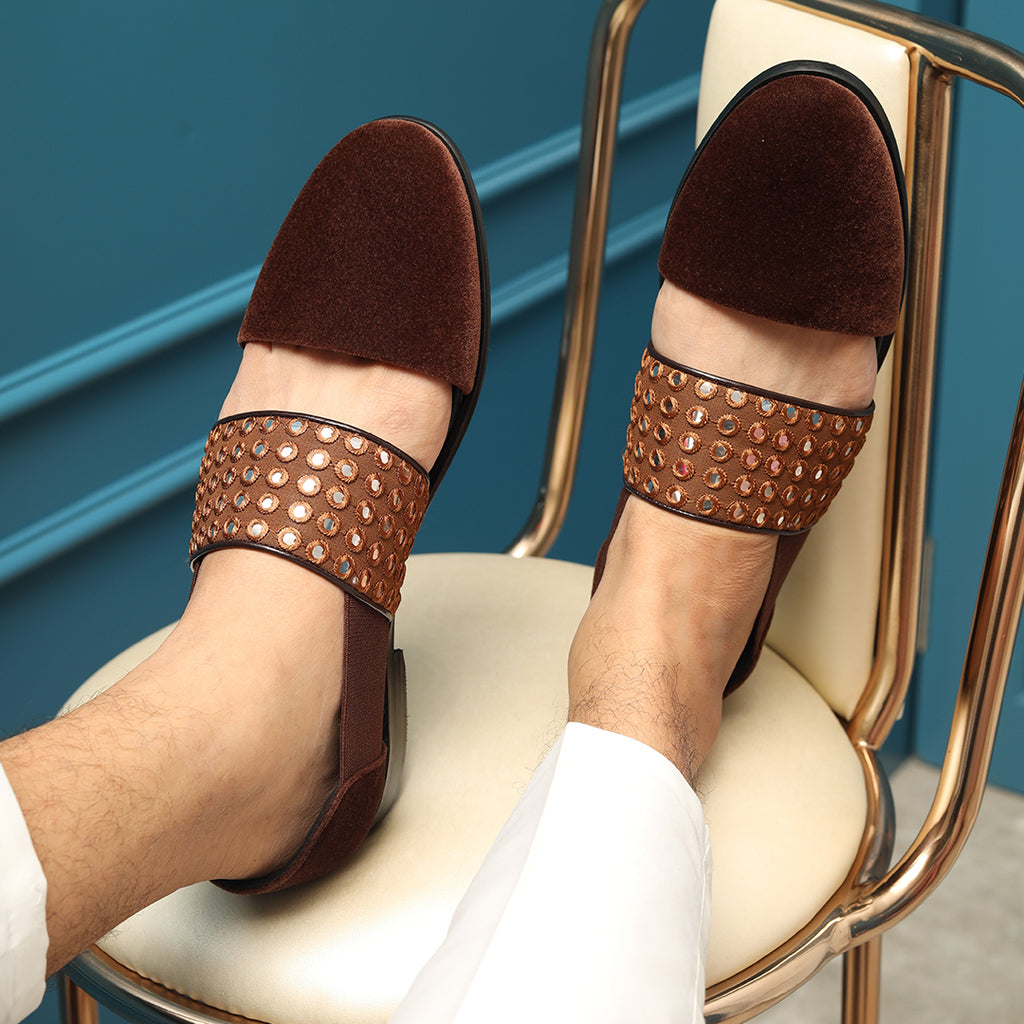 Velvet sandals hotsell