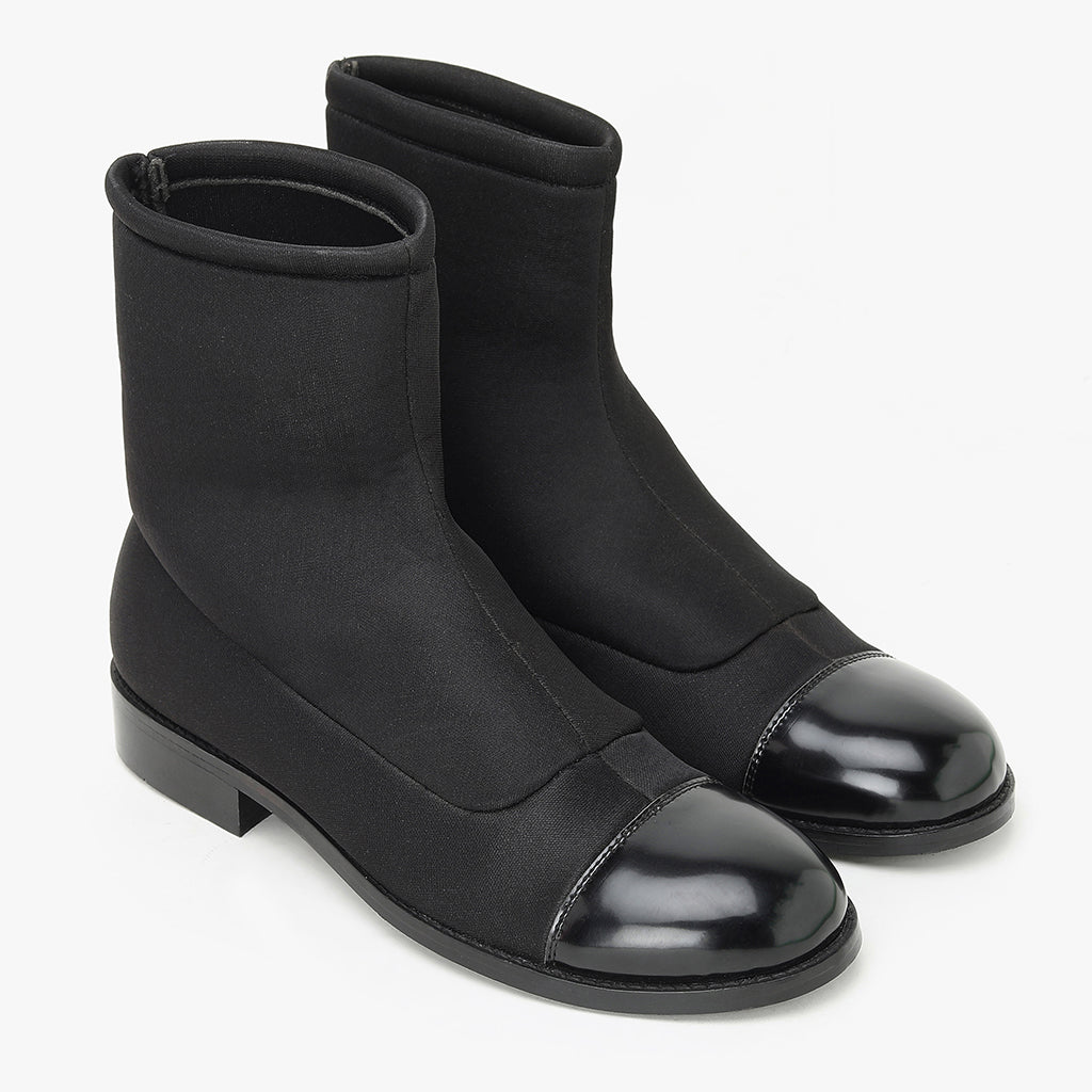 LYCRA BOOTS WITH TOE CAP