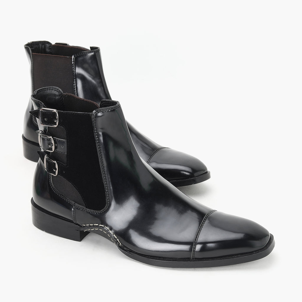 MONK STRAP BOOTS - HEIGHT ELEVATION