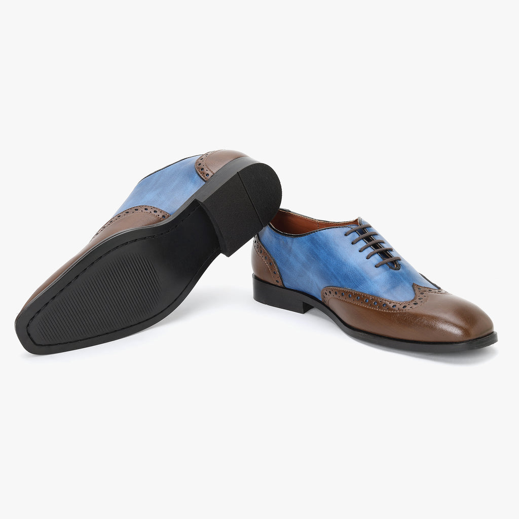 WING TIP DERBY SHOES - HEIGHT ELEVATION