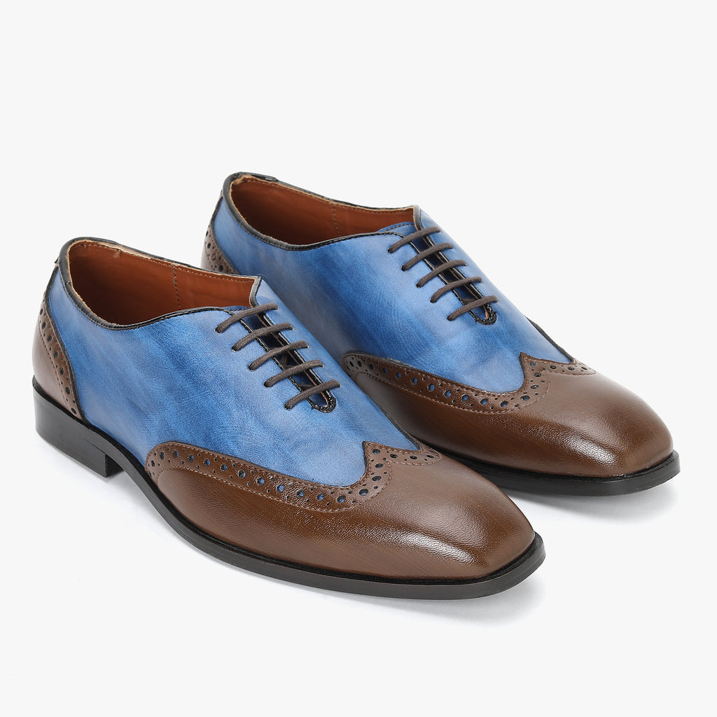 WING TIP DERBY SHOES