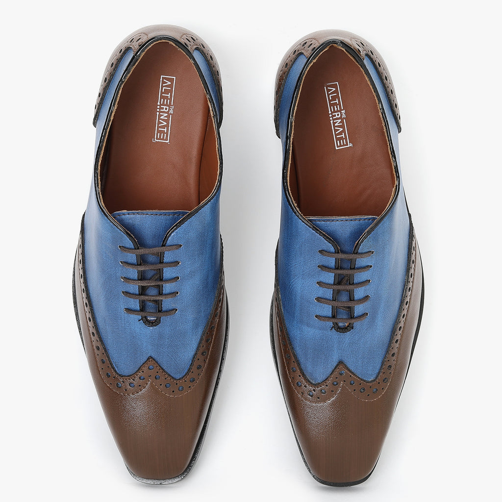 WING TIP DERBY SHOES