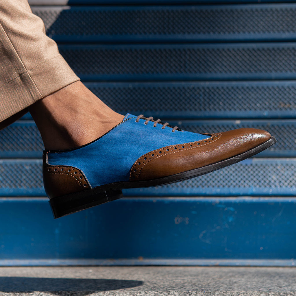 WING TIP DERBY SHOES - HEIGHT ELEVATION