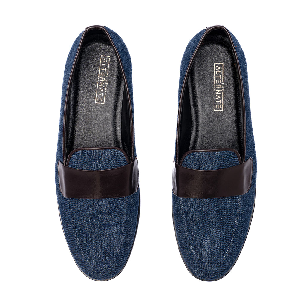 DENIM SLIP-ONS