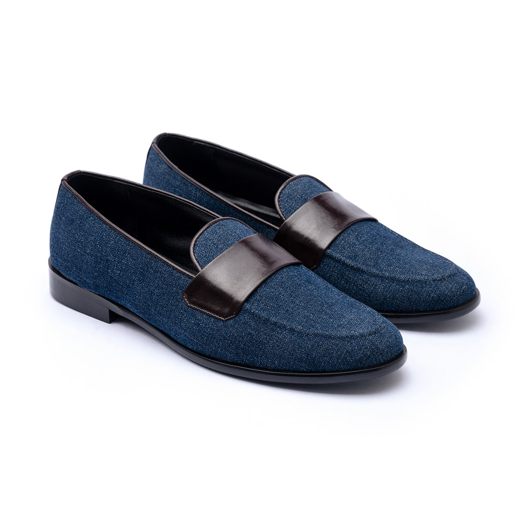 Denim slip on shoes sale