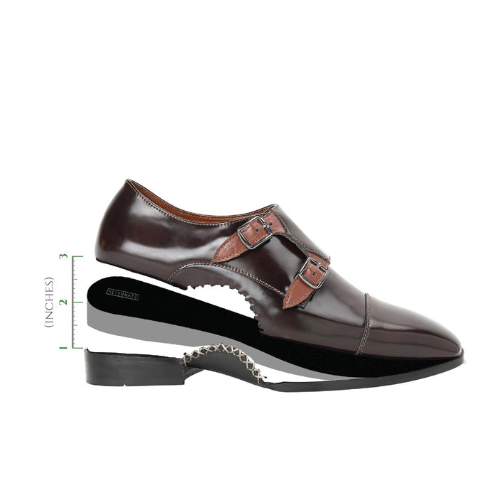 MONK STRAPS WITH OPANKA DETAILING - HEIGHT ELEVATION