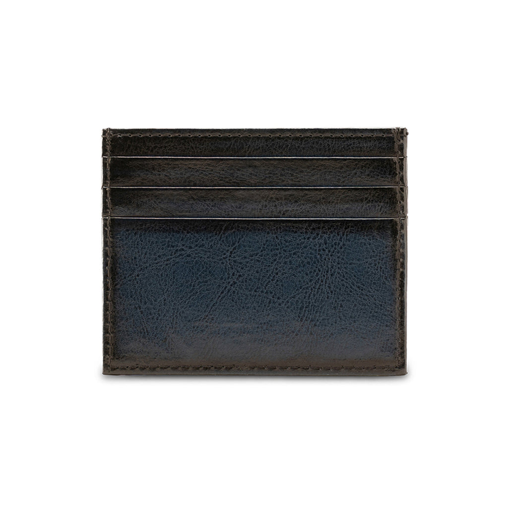 HAND PAINTED CARDHOLDER-BLUE