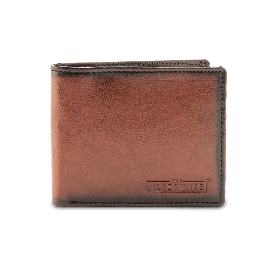 Hand painted wallet- Brown